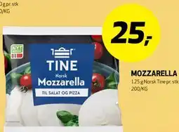 Bunnpris MOZZARELLA tilbud