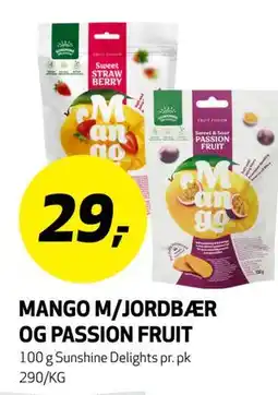 Bunnpris MANGO M/JORDBÆR OG PASSION FRUIT tilbud