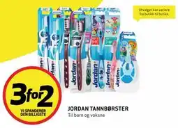 Bunnpris JORDAN TANNBØRSTER tilbud