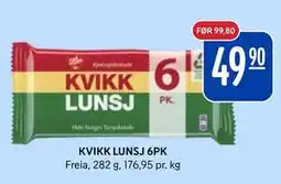 Rema 1000 KVIKK LUNSJ 6PK tilbud