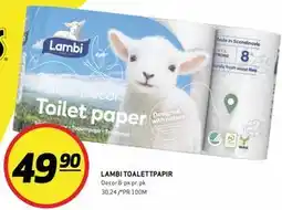 Bunnpris LAMBI TOALETTPAPIR tilbud