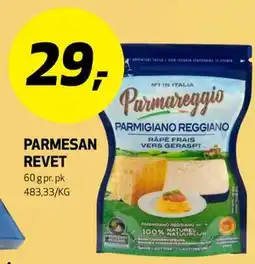 Bunnpris PARMESAN REVET tilbud