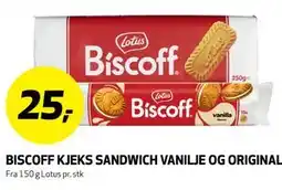 Bunnpris BISCOFF KJEKS SANDWICH VANILJE OG ORIGINAL tilbud