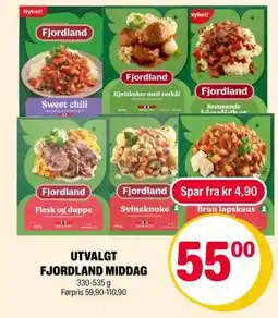 Coop Extra Utvalgt Fjordland middag tilbud