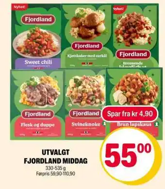 Utvalgt Fjordland middag