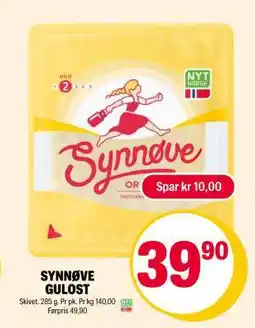 Coop Extra SYNNØVE GULOST tilbud