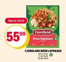 Coop Extra Fjordland brun lapskaus tilbud