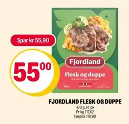 Coop Extra Fjordland flesk og duppe tilbud