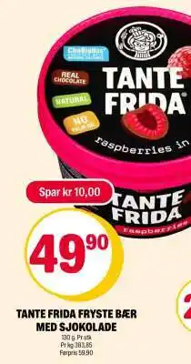 Coop Extra TANTE FRIDA FRYSTE BÆR MED SJOKOLADE tilbud