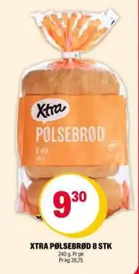 Coop Extra XTRA PØLSEBRØD 8 STK tilbud
