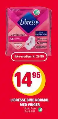 Coop Extra LIBRESSE BIND NORMAL MED VINGER tilbud