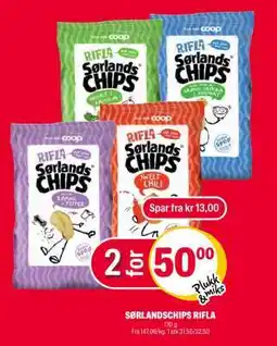 Coop Extra SØRLANDSCHIPS RIFLA tilbud