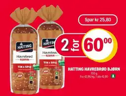 Coop Extra HATTING HAVREBRØD BJØRN tilbud