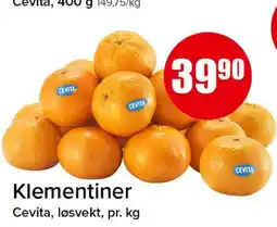 Spar KLEMENTINER tilbud