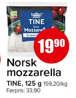 Spar Norsk Mozzarella tilbud