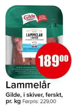 Spar LAMMELÅR tilbud