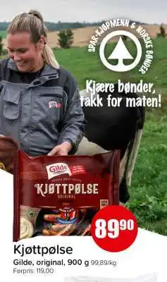 Spar KJØTTPØLSE tilbud