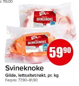 Spar SVINEKNOKE tilbud