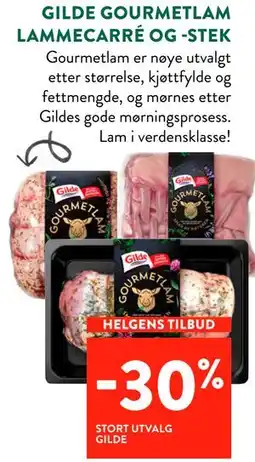Jacobs GILDE GOURMETLAM LAMMECARRÉ OG -STEK tilbud