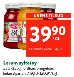 Jacobs Lerum syltetøy tilbud