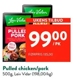 Jacobs Pulled chicken/pork tilbud