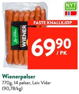 Jacobs Wienerpølser tilbud
