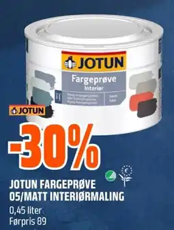 Coop Obs Jotun fargeprøve interiør tilbud