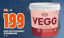 Coop Obs Infra vegg 10/silkematt interiørmaling tilbud