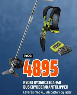Coop Obs Ryobi buskrydder/kantklipper tilbud