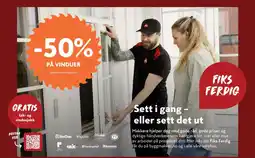Byggmakker Fiks Ferdig vinduer tilbud