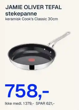 Jernia Jamie Oliver Tefal stekepanne tilbud