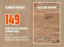 Coop Obs Berryalloc cadenza laminatgulv tilbud