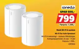 POWER Conecto Mesh Wi-Fi 6-system tilbud