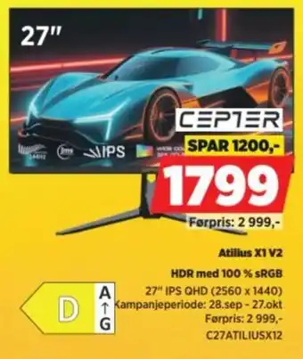 POWER Cepter Atilius X1 V2 tilbud