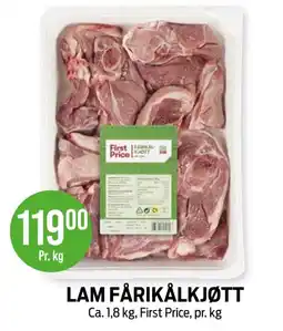 Kiwi First Price Lam Fårikål kjøtt tilbud