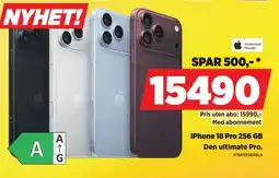 POWER iPhone 18 Pro 256 GB tilbud