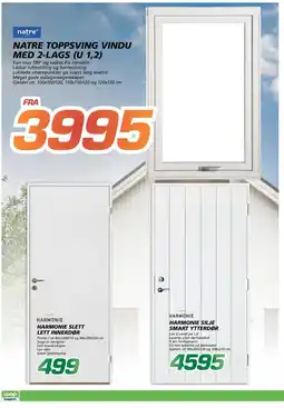 Coop Byggmix Natre toppsving vindu med 2-lags tilbud