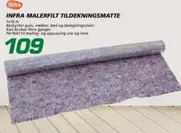 Coop Byggmix Infra malerfilt tildekningsmatte tilbud
