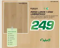 Coop Byggmix Pergo Larvik 1-stav laminatgulv tilbud