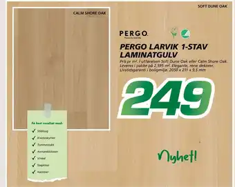 Pergo Larvik 1-stav laminatgulv