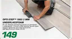 Coop Byggmix Opti-step™ 1003 2 mm underlagsfoam tilbud