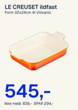 Jernia Le creuset ildfast form tilbud