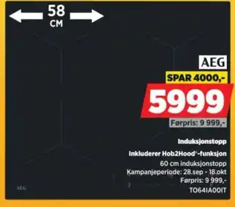 POWER AEG induksjonsstopp tilbud