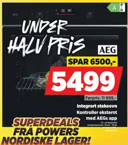 POWER AEG integrert stekeovn tilbud