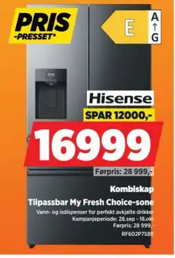 POWER Hisense Kombiskap tilbud