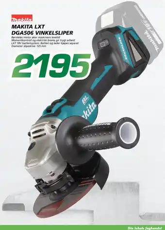 Makita Lxt Dga506 Vinkelsliper