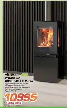 Coop Byggmix Visionline Home S40-3 Peisovn tilbud