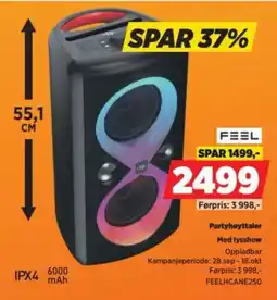 POWER Feel Partyhøyttaler tilbud