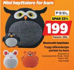POWER Feel mini høyttalere for barn tilbud