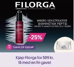 VITA Filorga mikro-vekstfaktor biomimetisk peptid tilbud